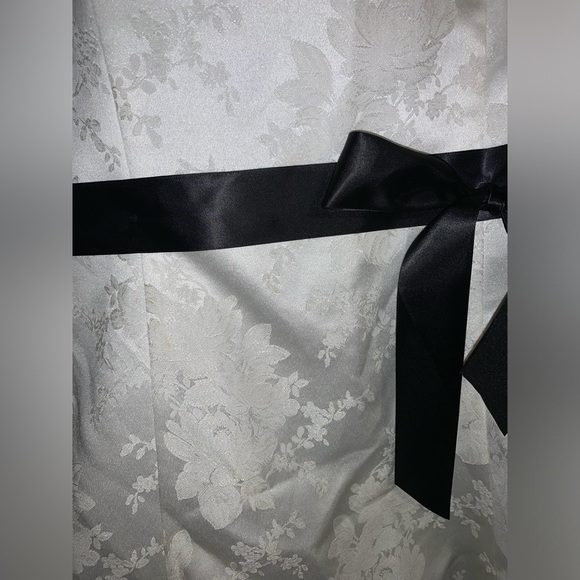 Vintage Jessica McClintock for Gunne Sax ruffle dress size 9 white black - Picture 13 of 15